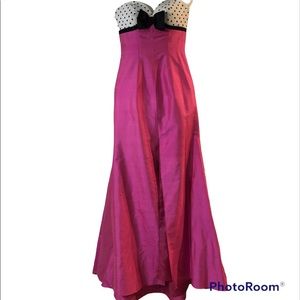 Sherri Hill Silk Pink Maxi 6